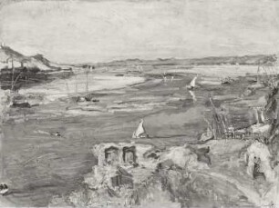 Der Nil bei Assuan : Slevogt, Max. Der Nil bei Assuan. Öl auf Leinwand; 73 x 95 cm. 1914. Dresden: Galerie Neue Meister, 2550