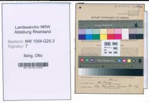 Entnazifizierung Otto Ibing , geb. 09.04.1879 (Kaufmann)