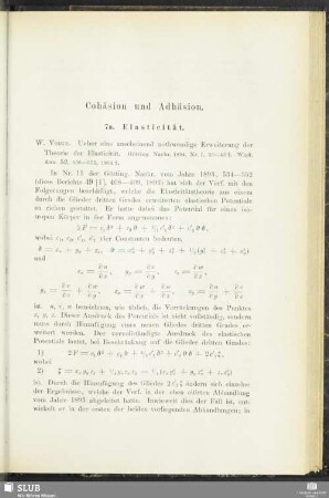 [7.] Cohäsion und Adhäsion