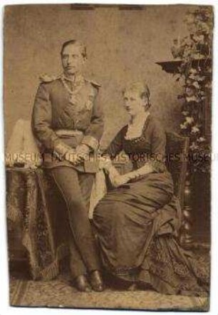 Fotografie von Wilhelm II. und seiner Gemahlin Auguste Viktoria