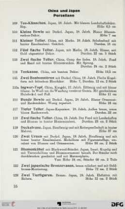 China und Japan – Porzellane (Nr. 109-128)