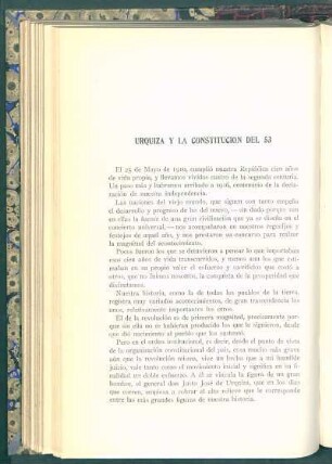 Urquiza y la constitución del 53