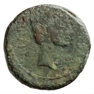 Münze, As, 38 v. Chr.?