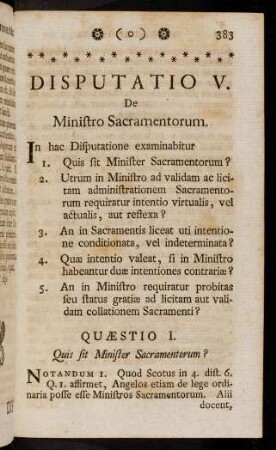 383-414, Quaestio 1. - Quaestio 2.