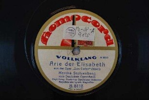 Arie der Elisabeth aus der Oper "Don Carlos" / (Verdi)
