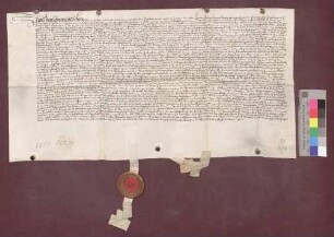 Vertrag zwischen Hans Jörg Paumgartner von Paumgarten, Herrn zu Kürnberg und Kenzingen, und der Stadt Kenzingen.