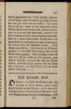 Das sterbende Kind