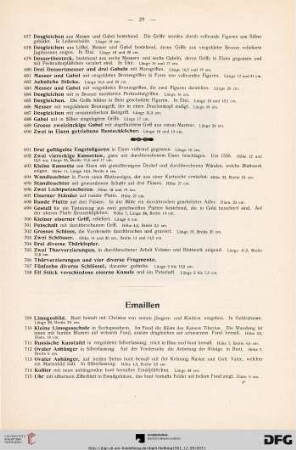 Emaillen (Nr. 709-772)