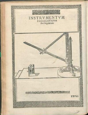 Instrvmentvm Parallaticvm sive Regularum.