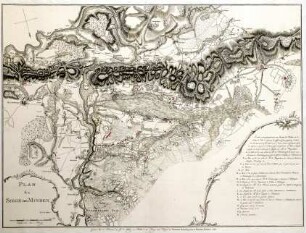 WHK 25 Deutscher Siebenjähriger Krieg 1756-1763: Plan der Belagerung von Minden, 1758