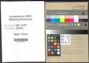 Entnazifizierung Erich Beier , geb. 09.05.1910 (Betriebsleiter)