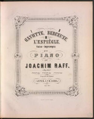 I. Gavotte. II. Berceuse. III. L'Espiègle : valse-Impromptu pour piano ; op. 125, 1. Gavotte