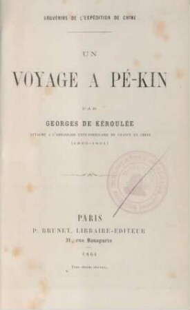 Un Voyage a Pékin