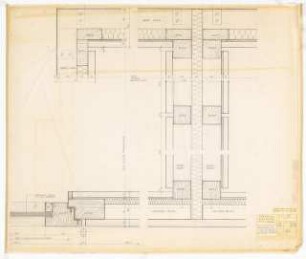 Hochschulbibliothek, Karlsruhe Neubau: Abhörkabine 2.OG Empore, waagerechter Schnitt, 1:1