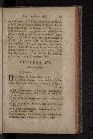 Lettera XVI.