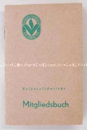 Mitgliedsausweis der Volkssolidarität - Personenkonvolut