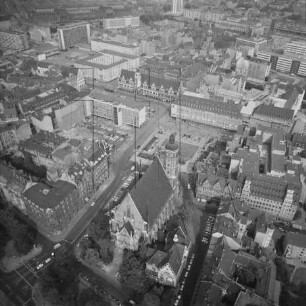 Innenstadt von Leipzig : Blick von der Thomaskirche Richtung Nordosten