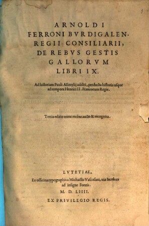 De rebus gestis Gallorum : libri IX.