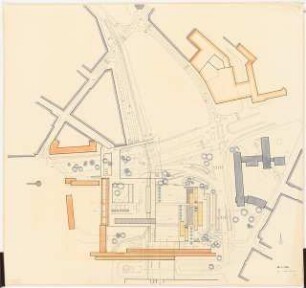 Schauspielhaus, Hannover Wettbewerb: Grundriss 1:500