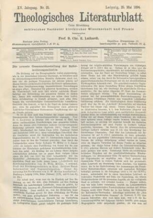 241-244 Die neueste Gesammtdarstellung der Reformationsgeschichte