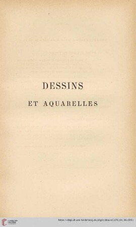 Dessins et Aquarelle (Nr. 53 - 99)