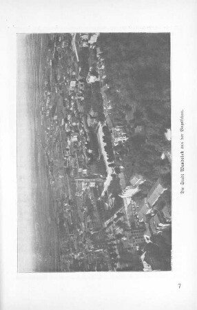 Die Stadt Wandsbek aus der Vogelschau.