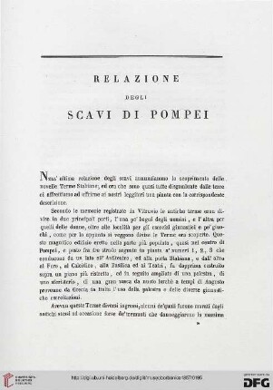 16: Relazione degli scavi di Pompei