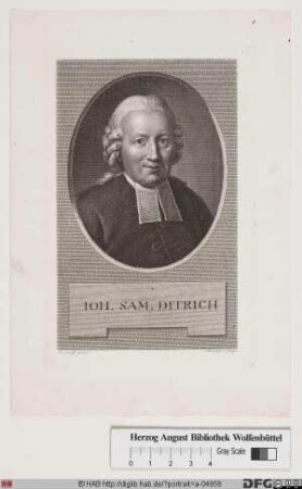 Bildnis Johann Samuel Diterich (Dieterich, Dietrich)