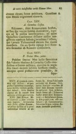 Cap. XXVI. P. Decius Mus, pater