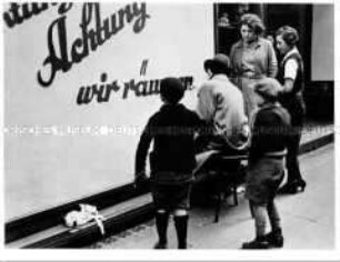 Ankündigung eines Räumungsverkaufes
