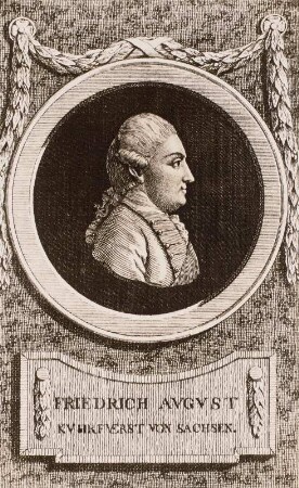 Bildnis König Friedrich August I. des Gerechten als Kurfürst im Profil