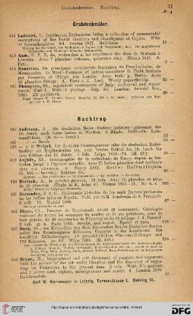Grabdenkmäler (Nr. 412 - 415)