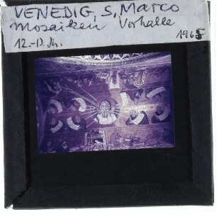 Venedig, Markusdom : Mosaiken, Tonnenwölbung in der Vorhalle