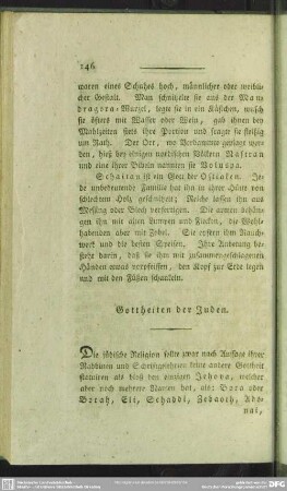 Gottheiten der Juden