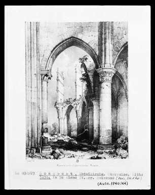 Longpont: Abteikirche Notre-Dame, Chorruine