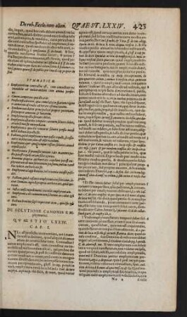 De Solutione Canonis Emphyteutici. Quaestio LXXIV.
