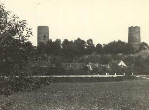 Ruine der Burg Kohren von Norden