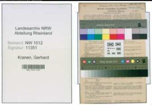 Entnazifizierung Gerhard Kranen , geb. 08.01.1898 (Landwirtsch.gehilfe)