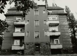 Glauchau, Wohnanlage, Hofansicht