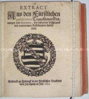 Getränkesteuerordnung für das Herzogtum Sachsen-Coburg