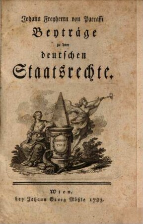 Beyträge zu dem deutscnen Staatsrechte