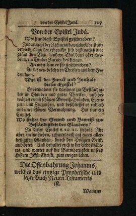 Die Offenbahrung Johannis, welches das eintzige Prophetische und letzte Buch Neuen Testaments ist