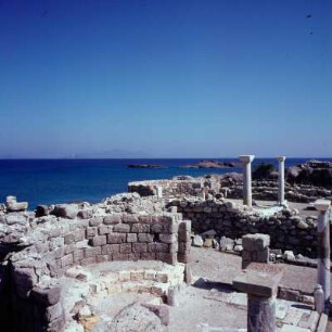 Kos. Stefanos-Basailika, 5. Jh., über dem Kolpos Kefdea