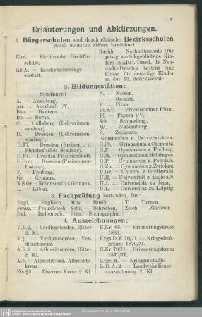 Erläuterungen und Abkürzungen