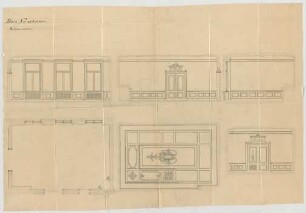 Thiersch, Friedrich von; München, Türkenstr.; Haus Neresheimer - Grundriss, Ansichten, Schnitt