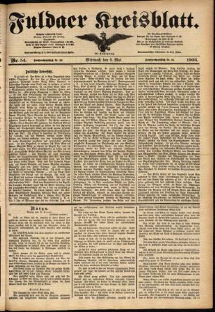 Ausgabe vom Mittwoch, den 06. Mai 1903.