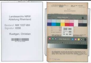 Entnazifizierung Christian Ruettgen , geb. 21.08.1909 (Buchhalter)
