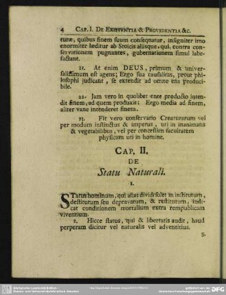 Cap. II. De Statu Naturali