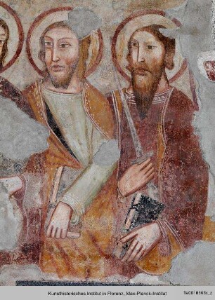 Christus in der Mandorla und die zwölf Apostel