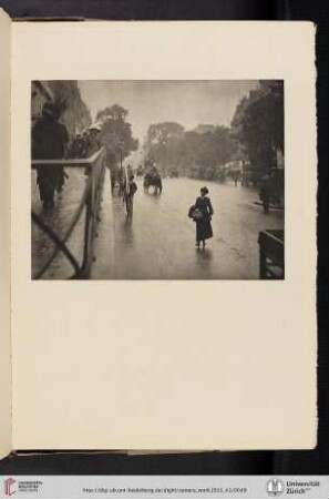 [Alfred Stieglitz, I. A Snapshot: Paris (1911), photogravure from original negative made by the Manhattan Photogravure Company, New York]